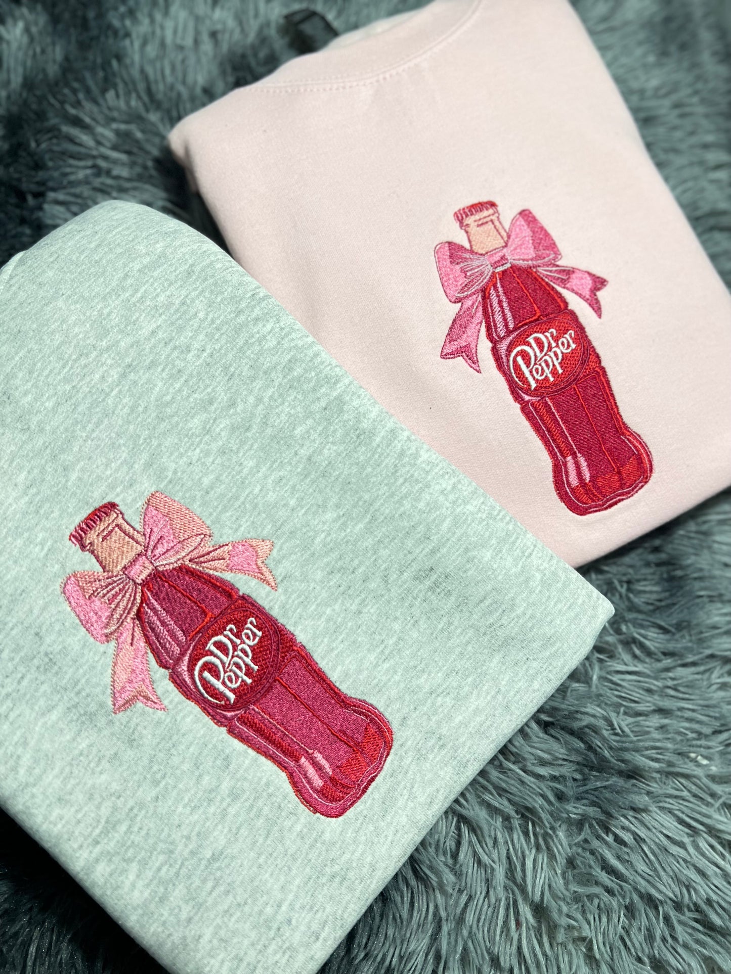 Dr. Pepper Coquette Embroidered Sweatshirt