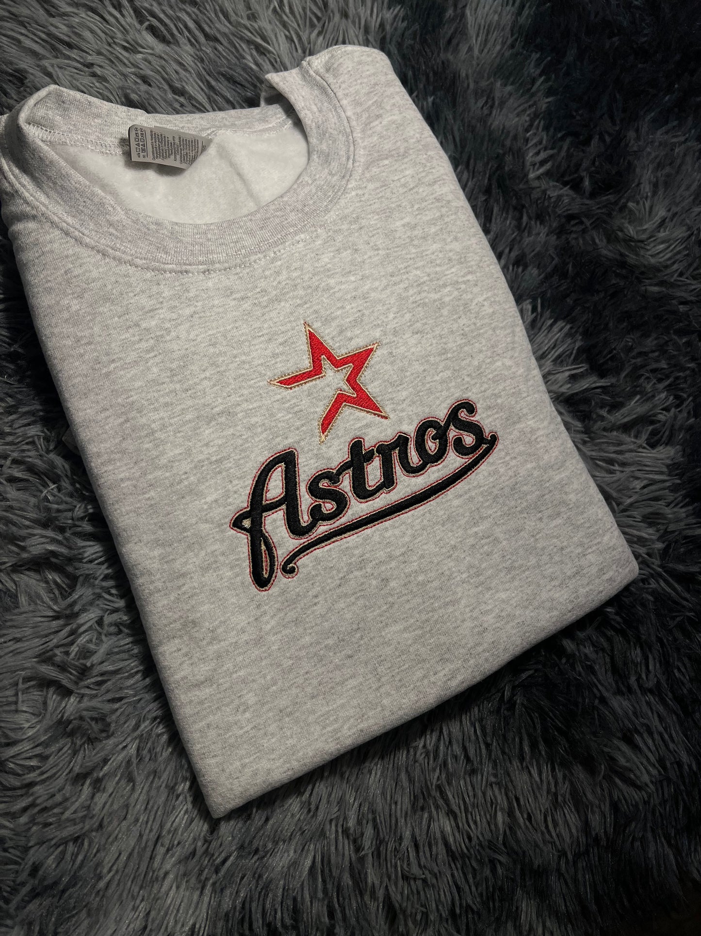 Astros Houston Baseball Embroidered Sweatshirt