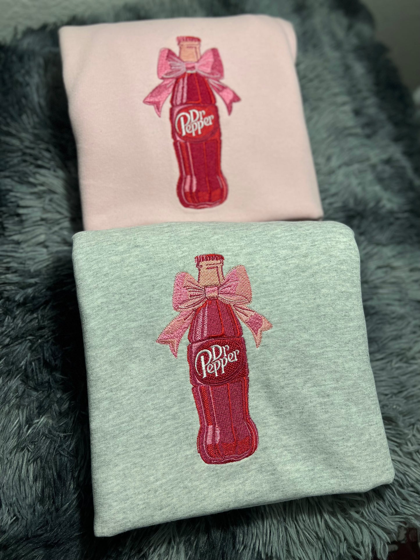 Dr. Pepper Coquette Embroidered Sweatshirt