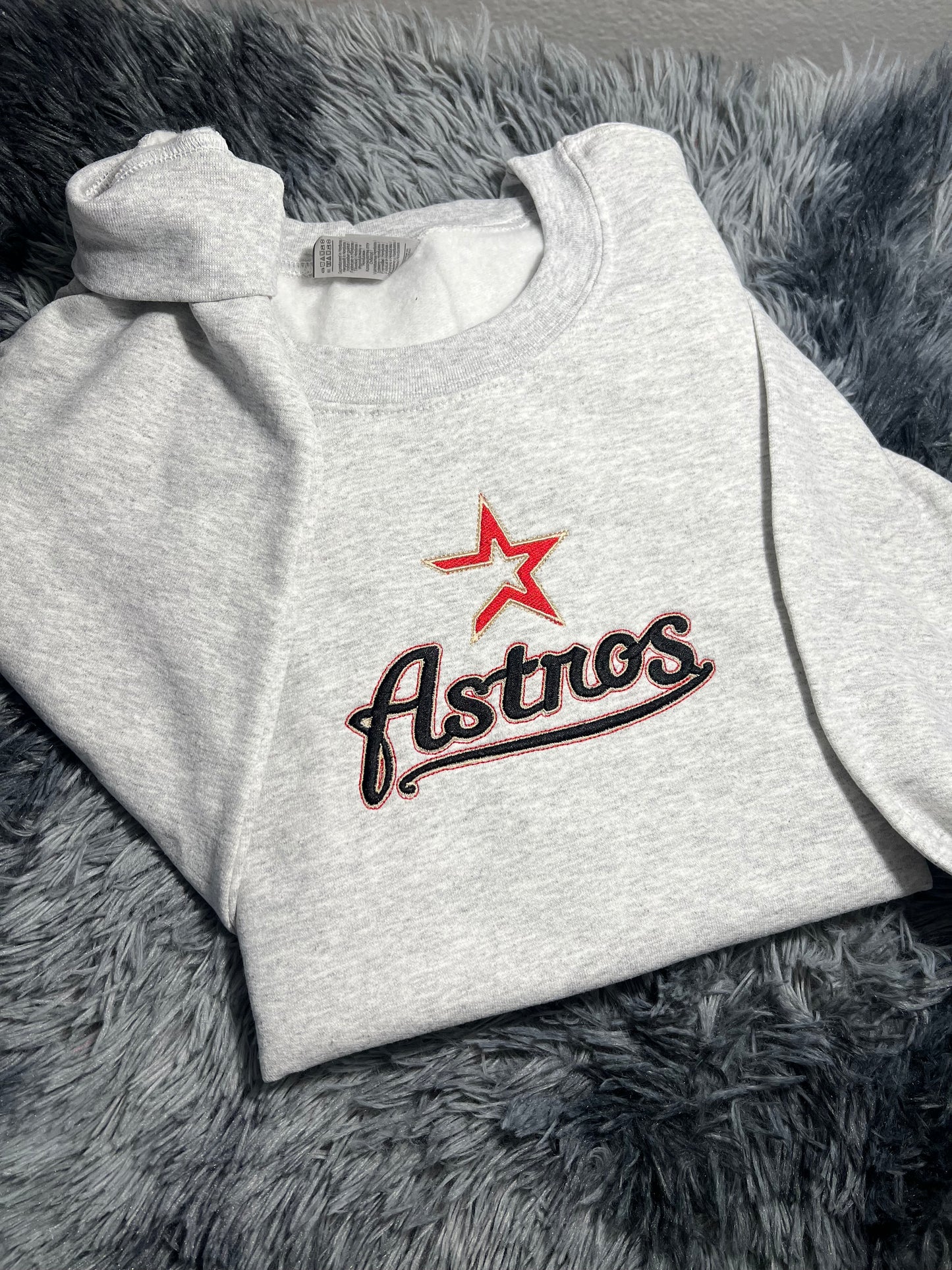 Astros Houston Baseball Embroidered Sweatshirt