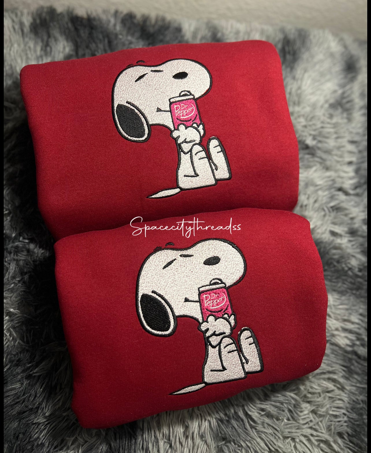 Snoopy Dr. Pepper Embroidered Sweatshirt / Crewneck