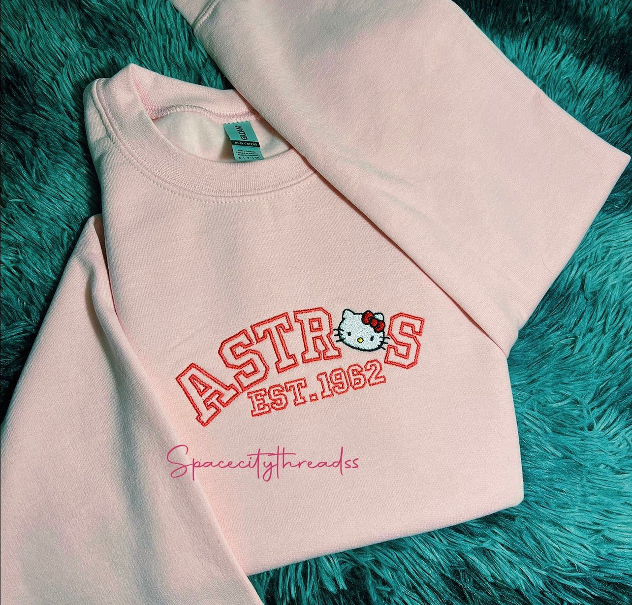 Hello Kitty Astros Embroidered Sweatshirt